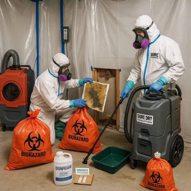 Contaminated Water Handling Protocols process in Dulac, LA
