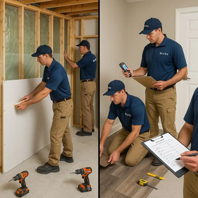 Repairs and Reconstruction process in Dulac, LA